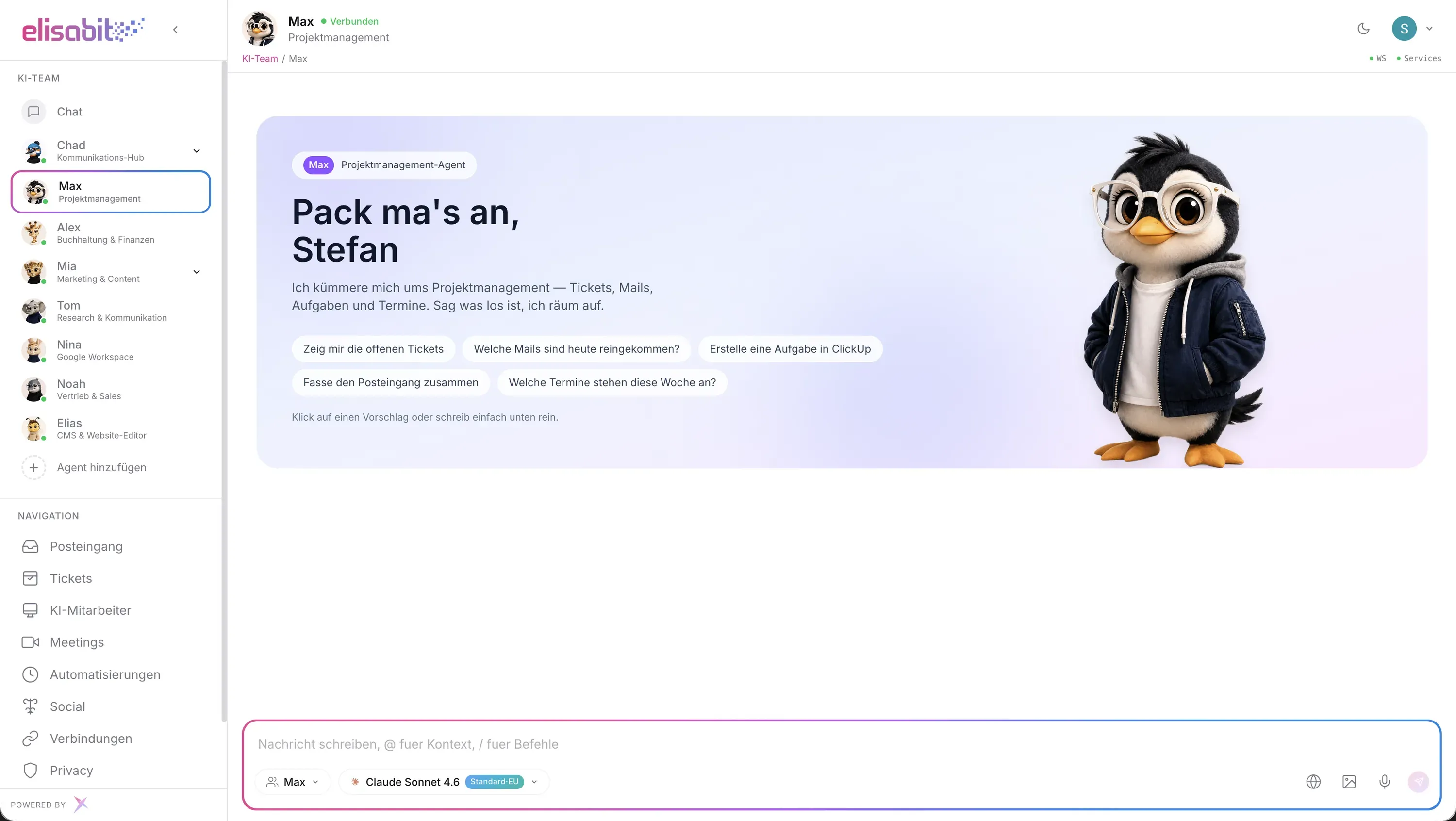 Die AgentBit-Plattform