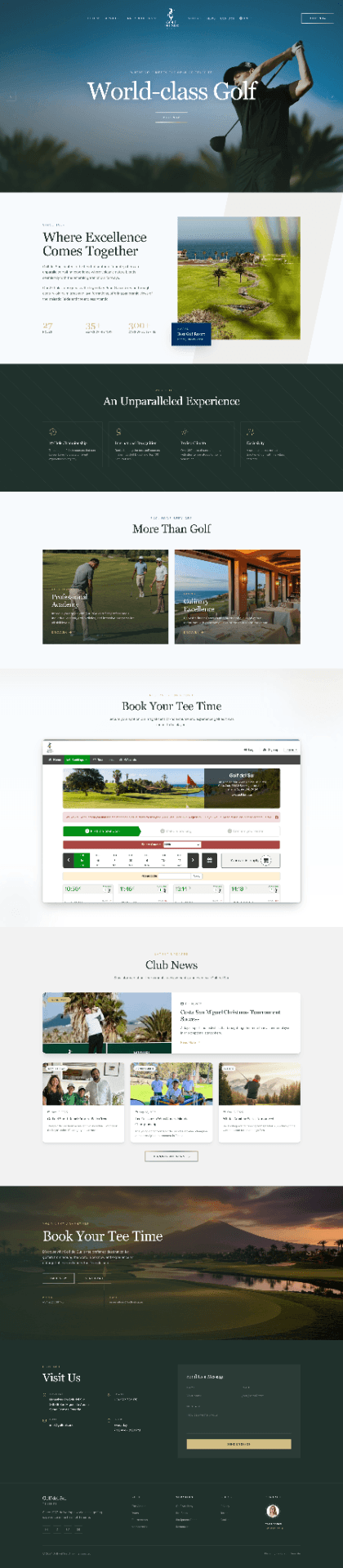Golf del Sur Website